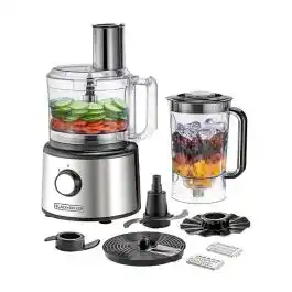 محضر الطعام بلاك اند ديكر 2 لتر 750 واط فضي - FX760SB-B5