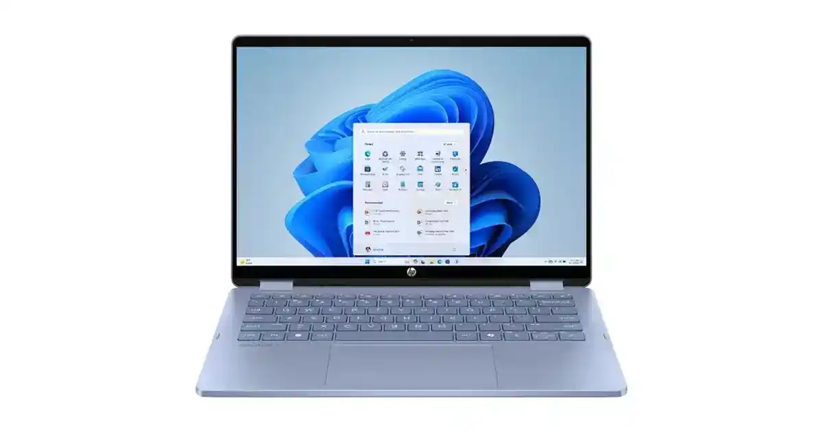 HP OmniBook 5 Flip 2-in-1 Convertible (2026) Laptop - 1st Series / Intel Core 5-120U / 14inch 2K / 512GB SSD / 16GB RAM / Shared Intel Graphics / Windows 11 Home / English & Arabic Keyboard / Sky Blue / Middle East Version - [14-fp0052ne]