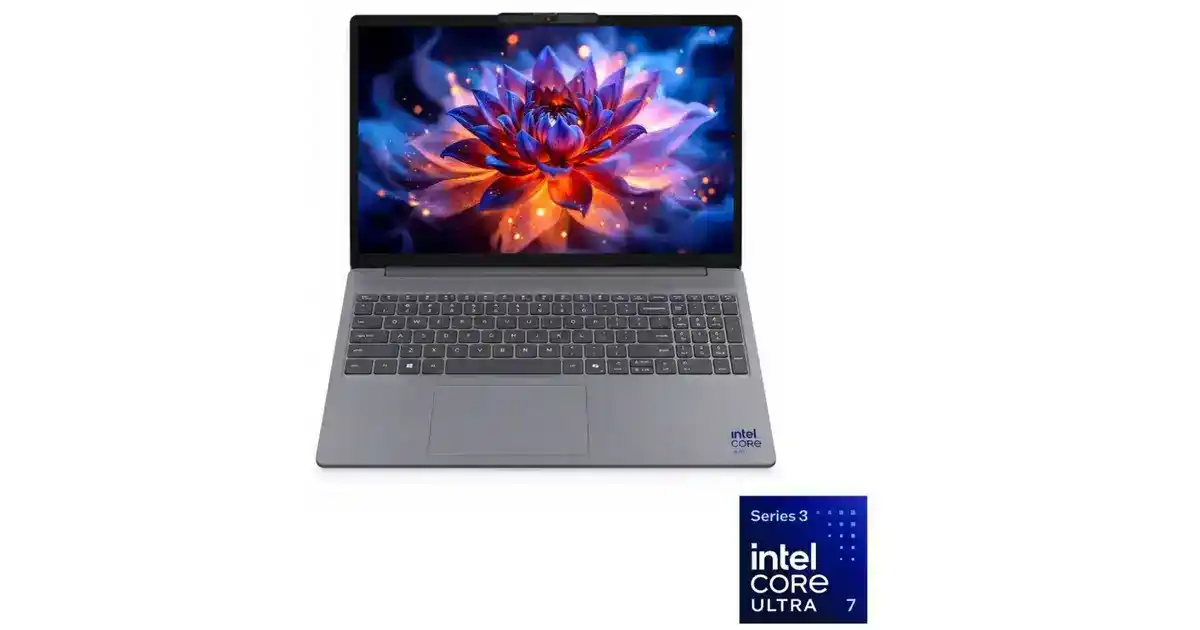 Lenovo IdeaPad Slim 3 15IPH11 Laptop / Intel Core Ultra 7-355 / 15.3" WUXGA / 512GB SSD / 16GB RAM / Integrated Intel Graphics / Windows 11 / English & Arabic Keyboard / Luna Grey / Middle East Version – [83UR00BMED]