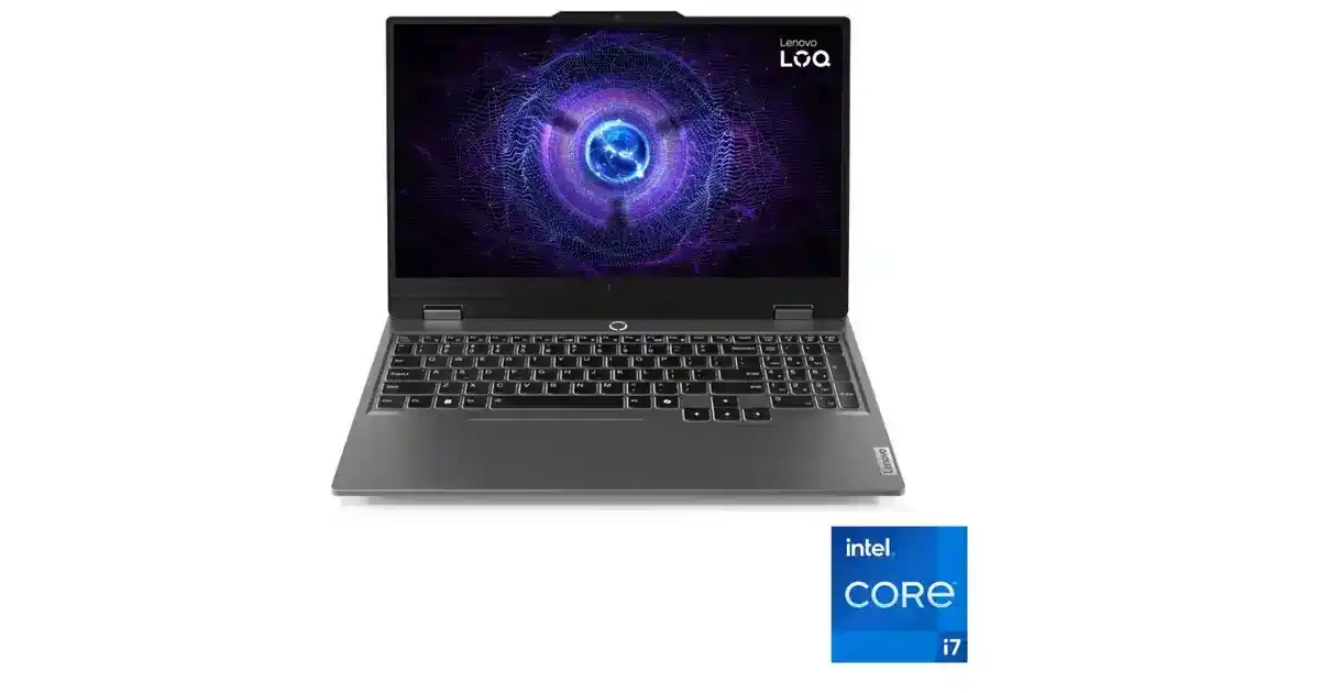 Lenovo LOQ 15IRX9 Laptop / Intel Core i7-13645HX / 15.6" FHD / 512GB SSD / 16GB RAM / NVIDIA® GeForce RTX™ 4050 6GB / FreeDos / English & Arabic Keyboard / Luna Grey / Middle East Version – [83DV01HSED]