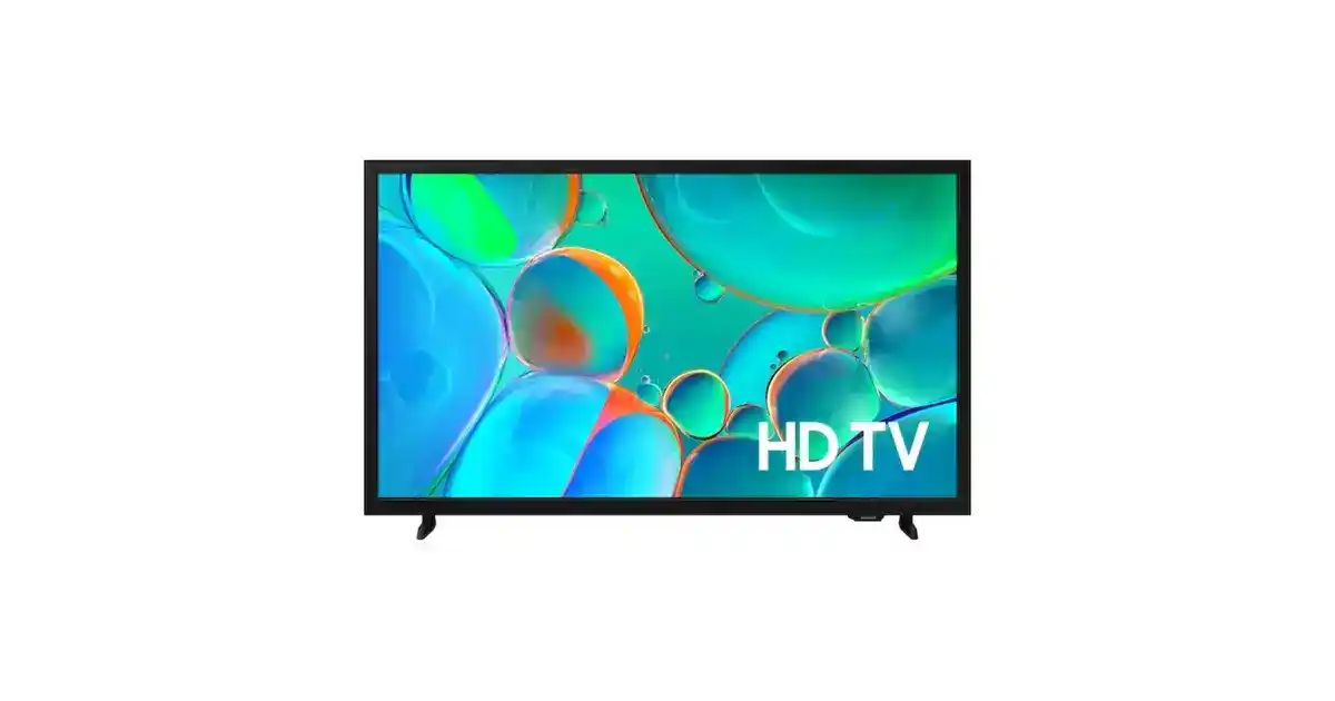 تلفزيون سامسونج الذكي بشاشة LED دقة Full HD مقاس 32 بوصة مزوّد بجهاز استقبال مدمج لون أسود (موديل 2025) UA32H5000FUXEG