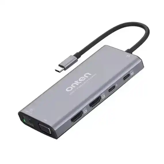 أونتن OTN-UC601 موزع يو اس بي سي 12 في 1 - رمادي