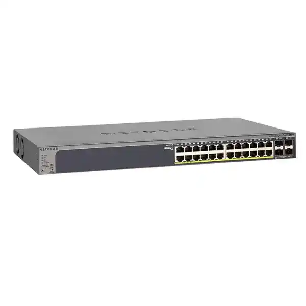 نت جير GS728TPP سويتش سمارت PoE+ مزود بـ 28 منفذ جيجابت مع 4 منافذ SFP (380 واط)