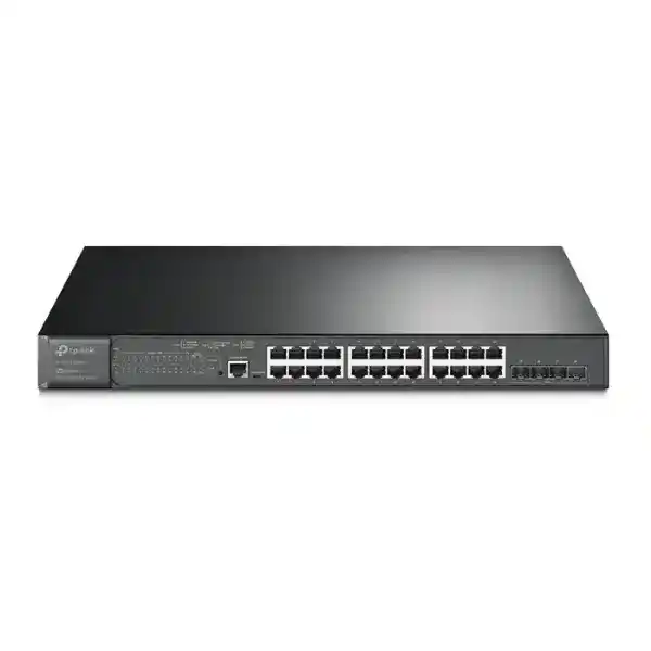تي بي لينك TL-SG3428XMP جيتسريم سويتش PoE+، مزود بـ24 منفذ جيجابايت + 4 منافذ SFP+