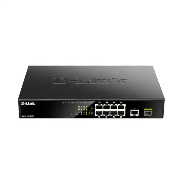 دي لينك DGS-1010MP سويتش PoE، مزود بـ10 منافذ جيجابايت بسرعة 10/100/1000 ميجابايت في الثانية