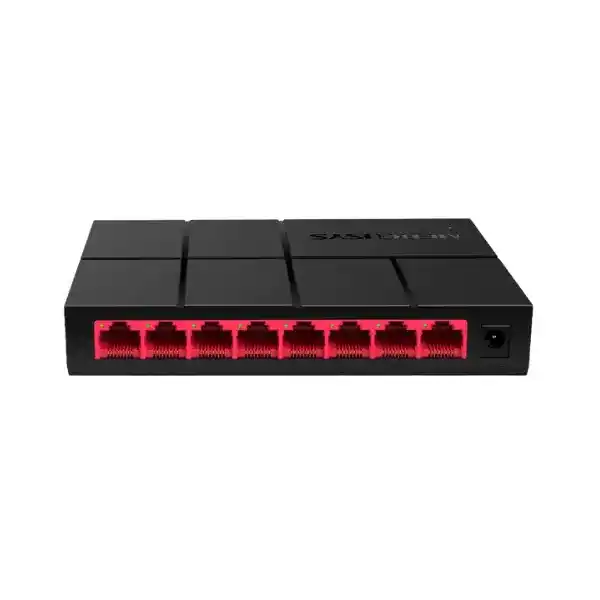ميركوسيس MS108G سويتش، مزود بـ8 منافذ جيجابايت ايثرنت بسرعة 10/100/1000 ميجابايت في الثانية