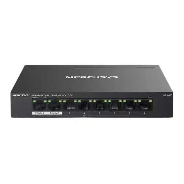 ميركوسيس MS108GP سويتش PoE+ مزود بـ8 منافذ جيجابت ايثرنت