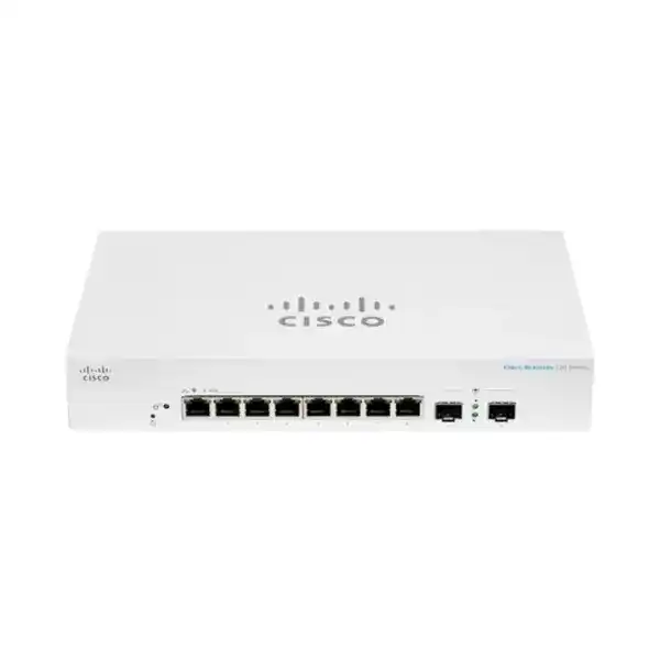 سيسكو CBS220-8T-E-2G سويتش سمارت، مزود بـ8 منافذ جيجابايت + منفذين SFP