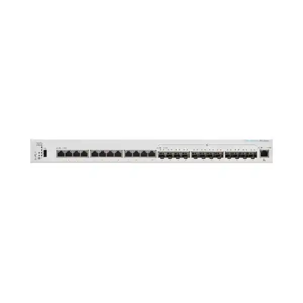 سيسكو CBS350-24XTS سويتش Managed، مزود بـ12 منفذ جيجابايت+ 12 منفذ SFP