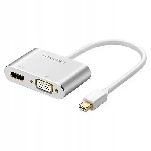 يوجرين MD115 محول Mini DP إلى VGA+ HDMI - فضي
