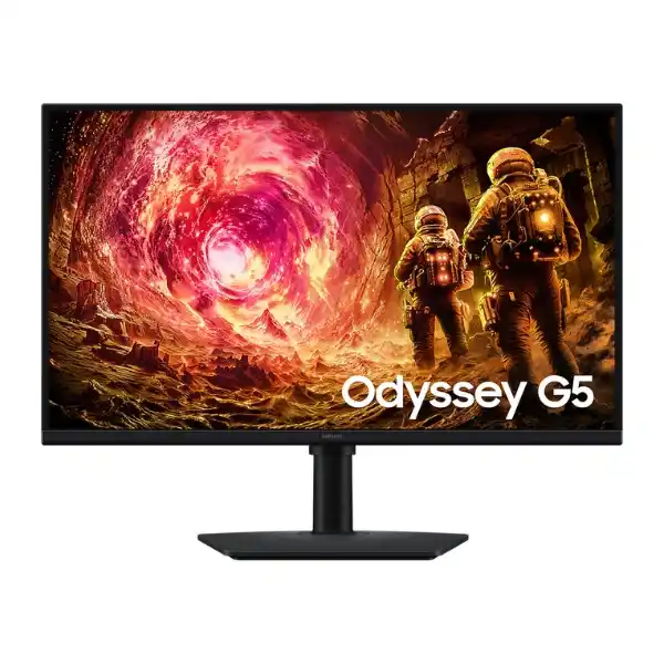 سامسونج اوديسي G5 G50F شاشة جيمنج 27" بوصة كيو اتش دي اي بي اس 180 هرتز ووقت استجابة 1 مللي ثانية - اسود