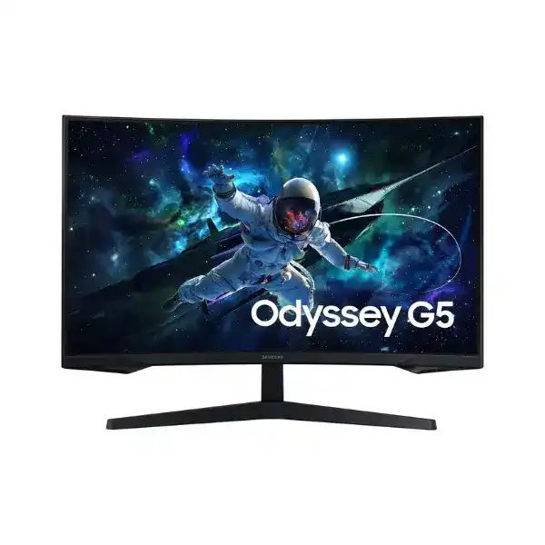 سامسونج اوديسي G5 G55C شاشة جيمنج 32" بوصة كيو اتش دي VA شاشة منحنية 165 هرتز ووقت استجابة 1 مللي ثانية - سوداء