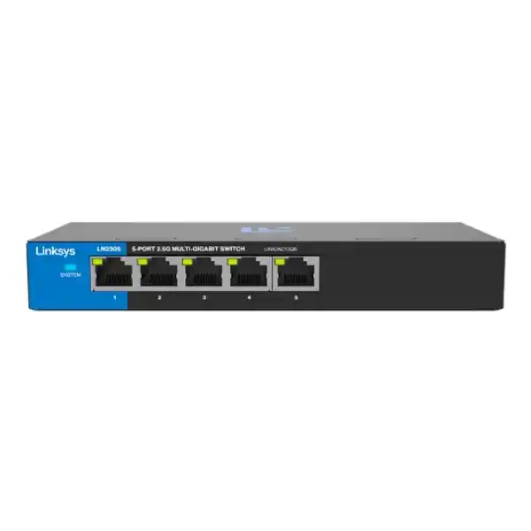 لينكسيس LN2305-KE سويتش Unmanaged مزود بـ5 منافذ بسرعة 2.5 جيجابت في الثانية