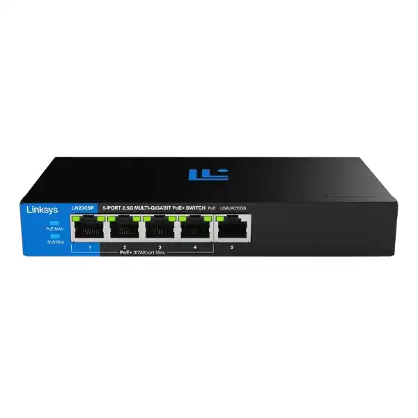 لينكسيس LN2305-KE سويتش +Unmanaged PoE مزود بـ5 منافذ بسرعة 2.5 جيجابت في الثانية
