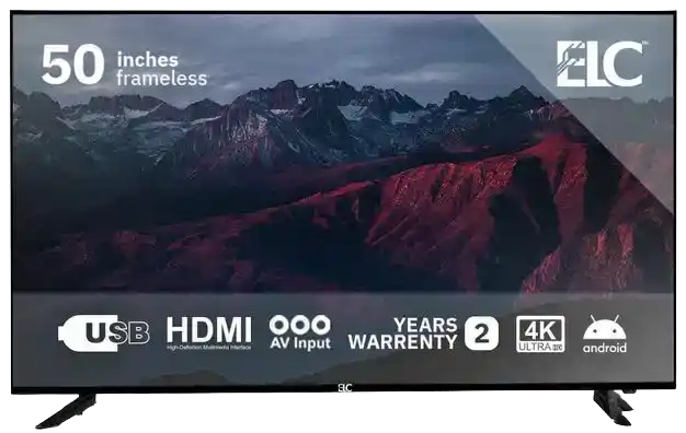 شاشة اي ال سي 50 بوصة سمارت 4K LED بدون فريم 50Z1TSRV - رسيفر داخلي