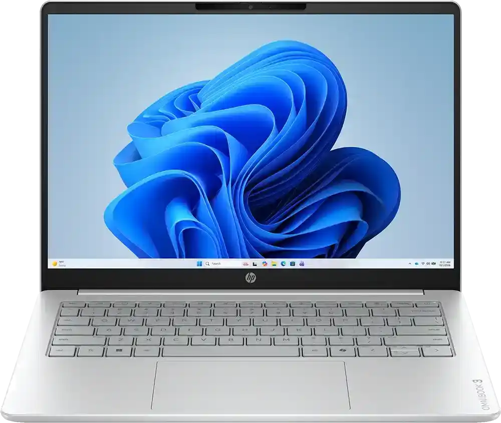 لابتوب اتش بي اومني بوك 3 14-HU0004NE انتل كور الترا 5 120U رام 16 جيجا هارد 512GB SSD كارت شاشة Intel Graphics مدمج شاشة 14 بوصة 2K- ويندوز 11- فضي