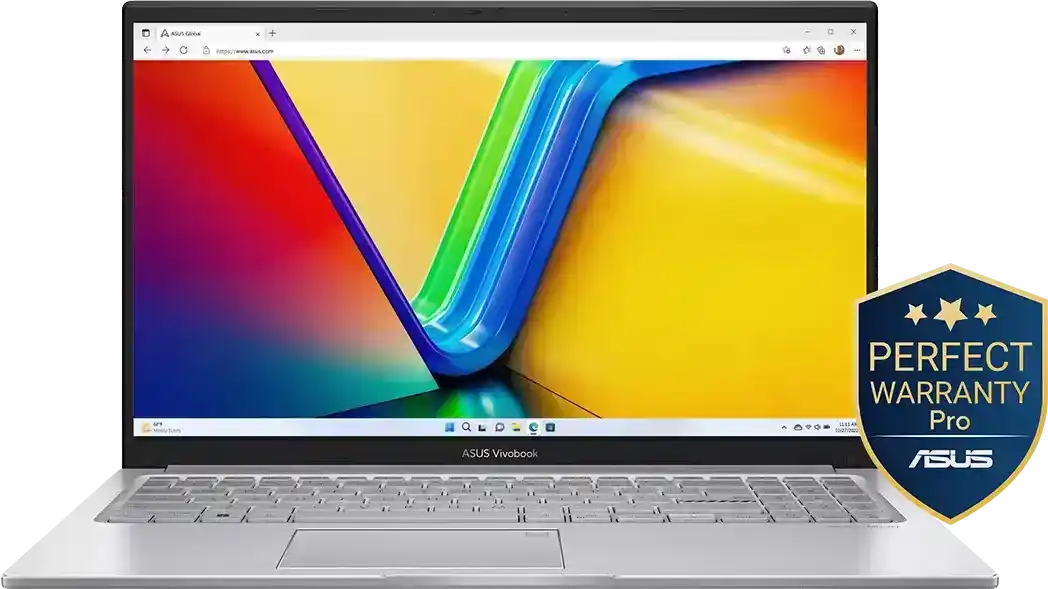 لابتوب اسوس فيفو بوك 15 X1504VA-BQ857W انتل كور 7 150U رام 8 جيجا هارد 512GB SSD كارت شاشة Intel Graphics مدمج شاشة 15.6 بوصة FHD- ويندوز 11 هوم- فضي