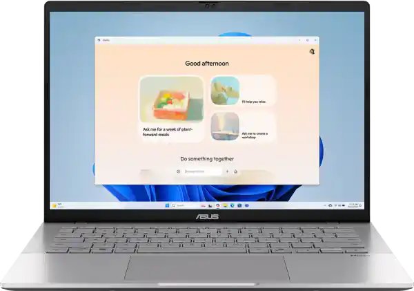 لابتوب اسوس فيفو بوك S14 M3407KA-SF0155W معالج AMD Ryzen AI 5 330 رام 16 جيجا هارد 512GB SSD كارت شاشة Intel Graphics شاشة 14 بوصة WUXGA ويندوز 11 هوم- فضي