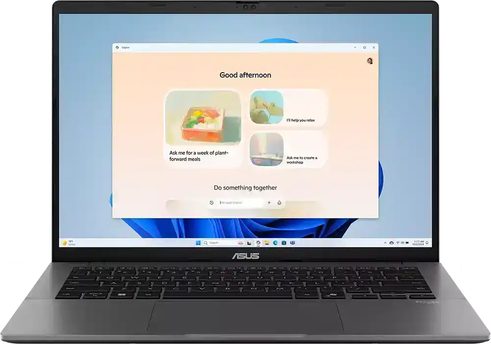 لابتوب اسوس فيفو بوك S14 S3407AA-SF155W انتل كور الترا 5 325 رام 16 جيجا هارد 512GB SSD كارت شاشة Intel Graphics شاشة 14 بوصة WUXGA- ويندوز 11 هوم- رمادي