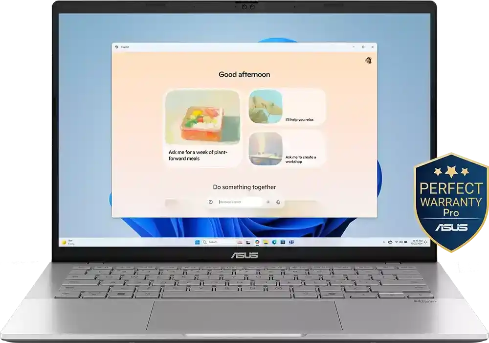 لابتوب اسوس فيفوبوك S14 S3407CA-LY007W انتل كور™ ألترا 7 255H رام 16 جيجا هارد 1TB SSD كارت شاشة Intel مدمج شاشة WUXGA IPS 14.0 بوصة- Windows 11 Home- فضي