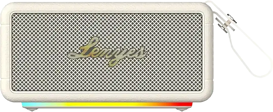 مكبر صوت لاسلكي لينيس، 40 وات، بلوتوث 5.3، مقاوم للماء، مزود بإضاءة RGB، يدعم منافذ AUX-USB-TF، ابيض، S875