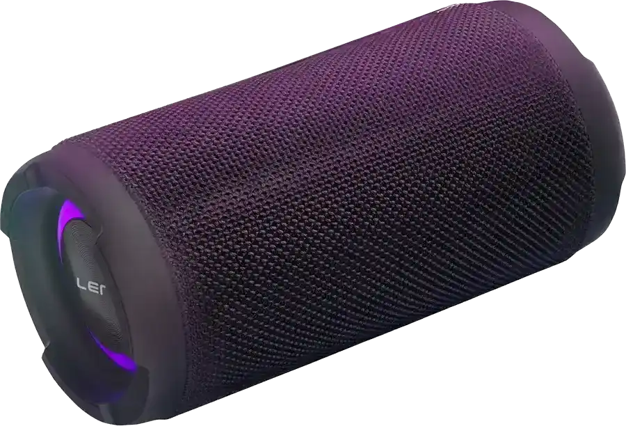 مكبر صوت لاسلكي من لينيس ، 20 وات ، بلوتوث ، 5.3 ، مقاومة للماء ، مزودة بإضاءة RGB ، أسود ، S214