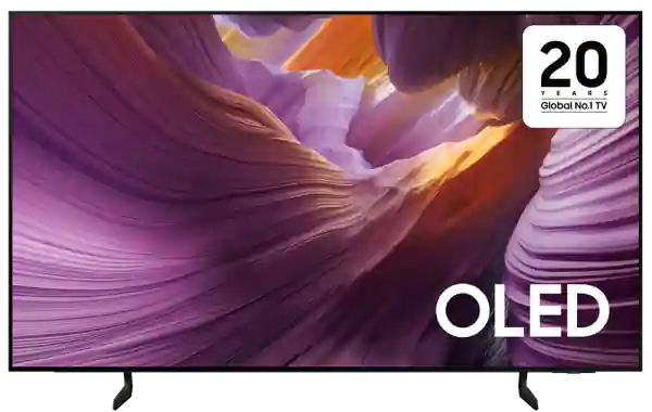 شاشة سامسونج 55 بوصة سمارت 4K UHD OLED AI بدون فريم QA55S85F - رسيفر داخلي