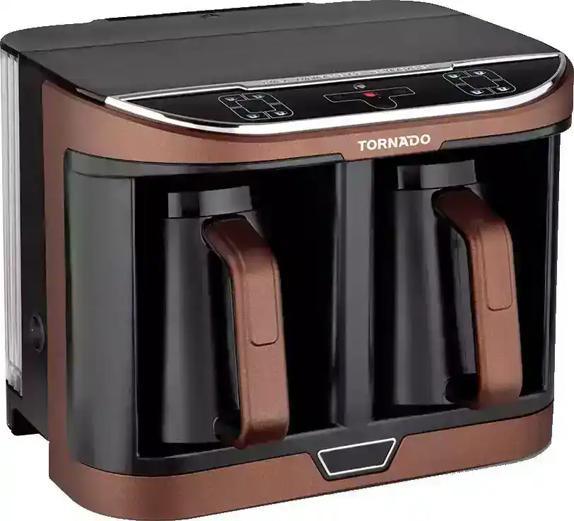 ماكينة قهوة تركي تورنيدو 1470 وات 4 اكواب TCME-100D-PRO - اسود × بني