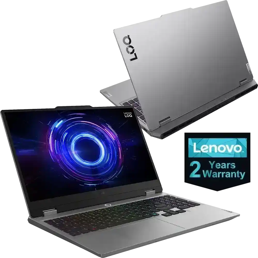 لاب توب لينوفو LOQ 15IRX10 انتل كور I7-13645HX رام  16 جيجا هارد 512 جيجا SSD كارت شاشة نيفديا جي فورس 8 جيجا RTX5060 شاشة 15.6 بوصة FHD  - رمادي