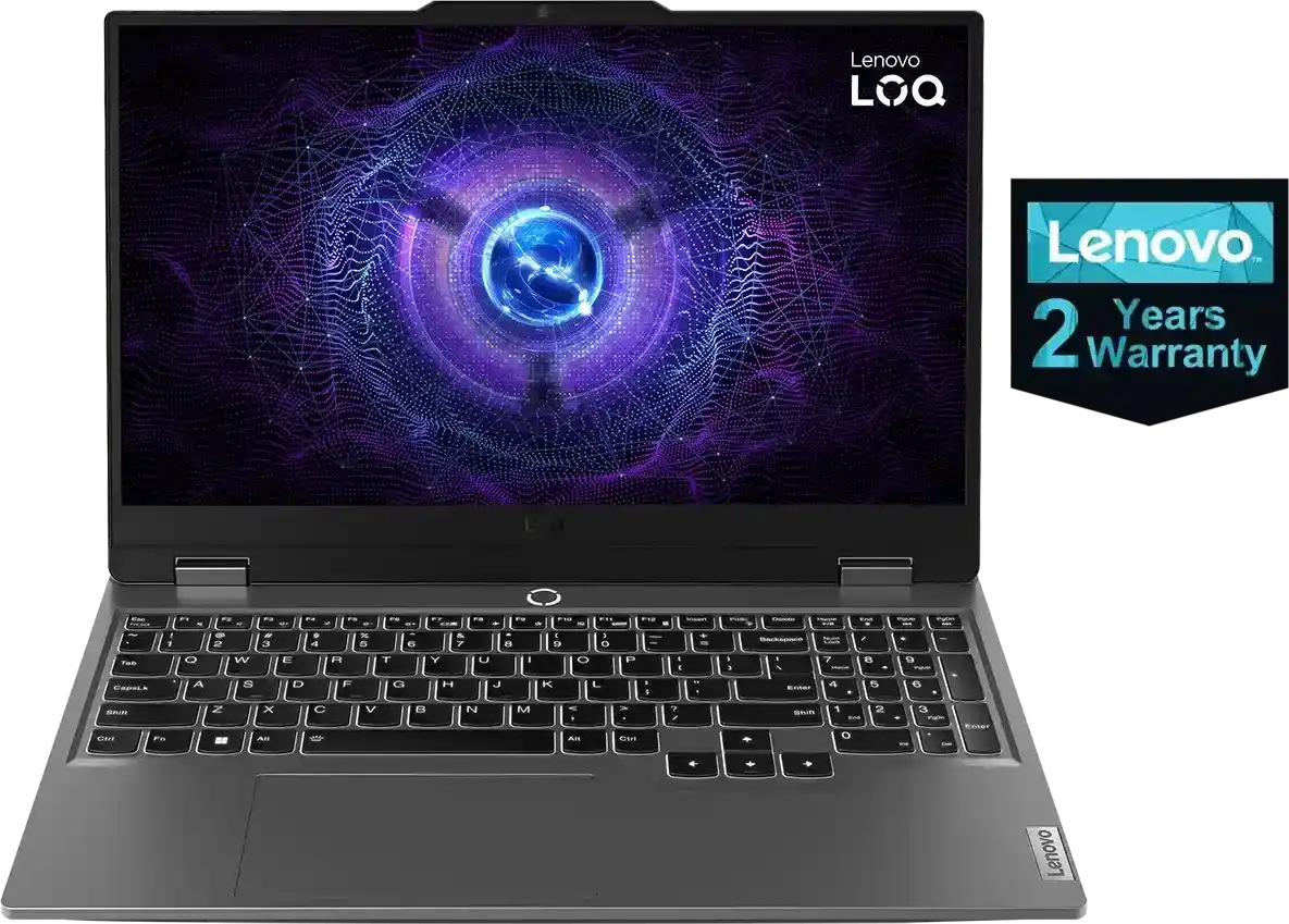 لابتوب لينوفو LOQ 15IRX9 83DV008QED انتل كور i7-13650HX رام 16 جيجا هارد 512GB SSD كارت شاشة NVIDIA GeForce RTX3050 6GB GDDR6 شاشة FHD IPS 15.6 بوصة- No SO- رمادي لونا (ضمان سنتين)
