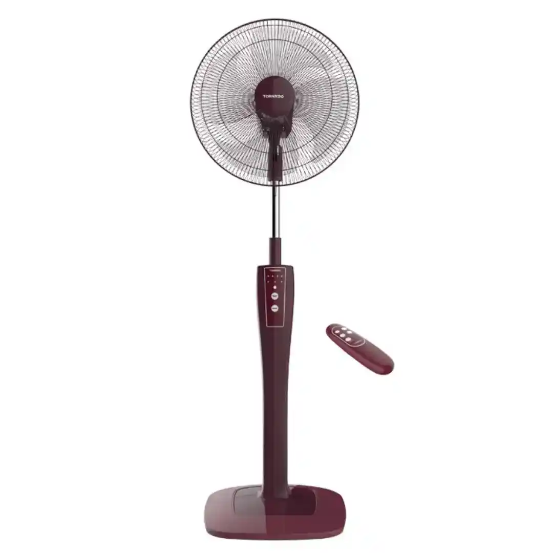مروحه تورنيدو عمود 16بوصه ريموت 4ريشه نبيتى TSF75RED