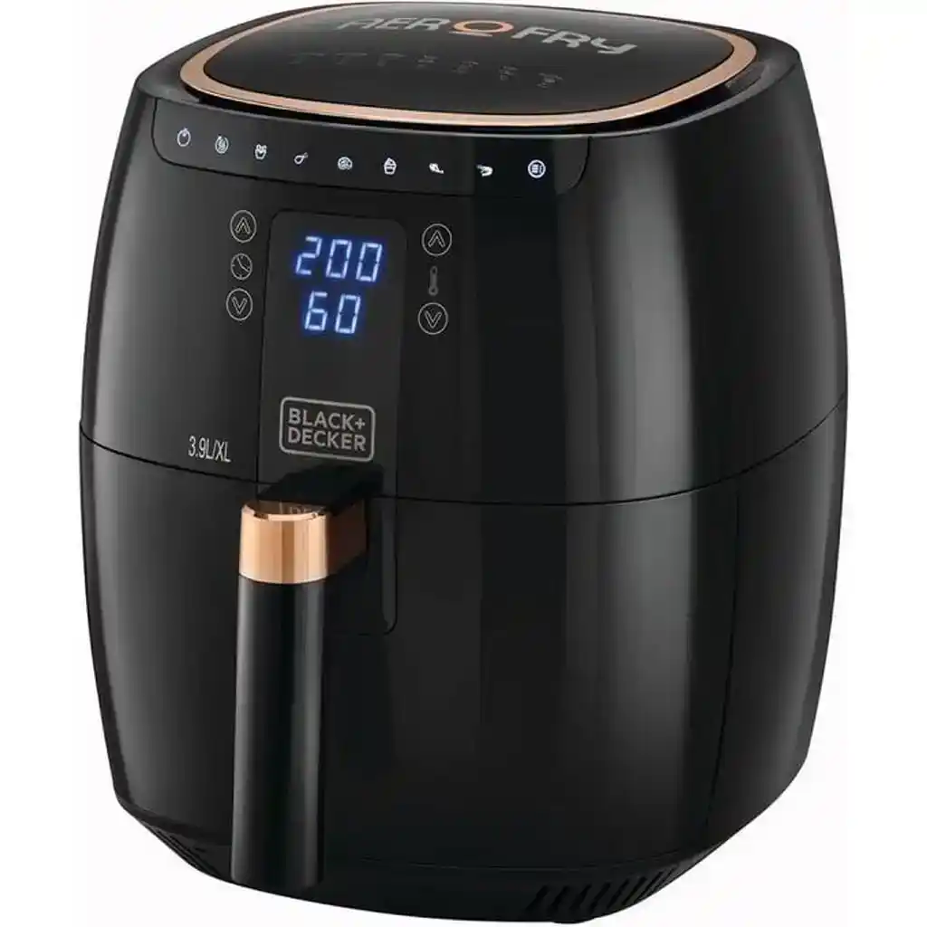 قلاية هوائية بدون زيت بلاك اند ديكر 1500 وات 3.9 لتر شاشة ديجيتال أسود - AF5539-B5