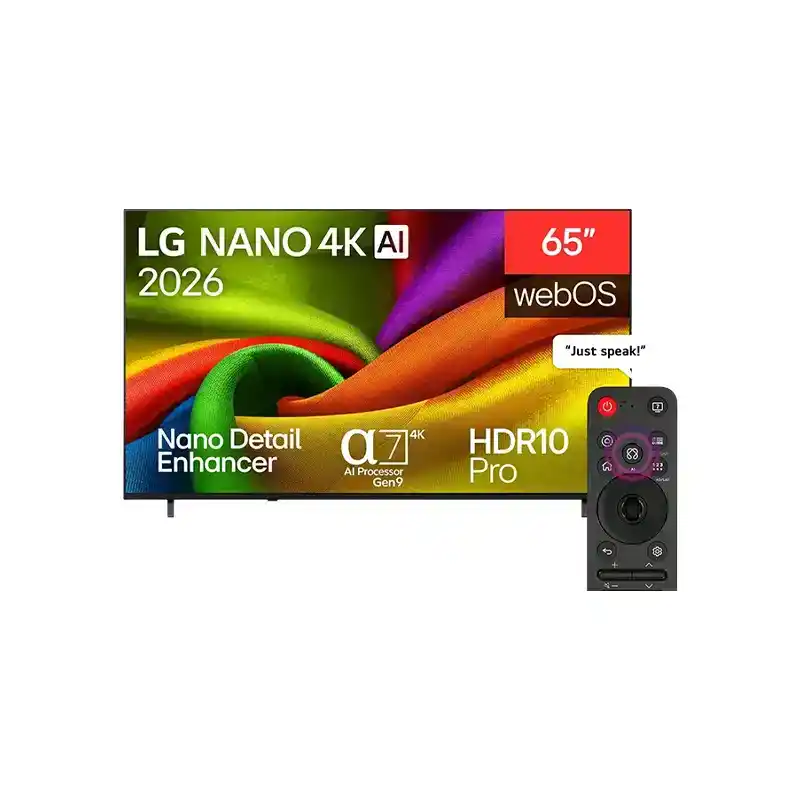 تلفزيون إل جي Nano AI NU84 سمارت 4K مقاس 65 بوصة مع ماجيك ريموت - 65NU840B6LA