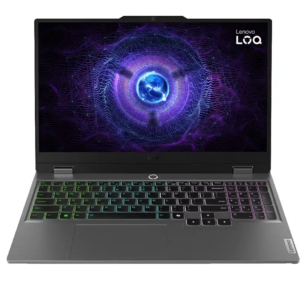 لاب توب لينوفو LOQ 15IRX9 (انتل كور i5-13450HX - رام 16 جيجابايت - هارد 512 جيجابايت M.2 NVMe - نفيديا 6 جيجابايت RTX 3050 - شاشة 15.6 بوصة 144 هرتز FHD IPS - شريحة LA1 AI - ماوس LOQ M100 RGB) - رمادي