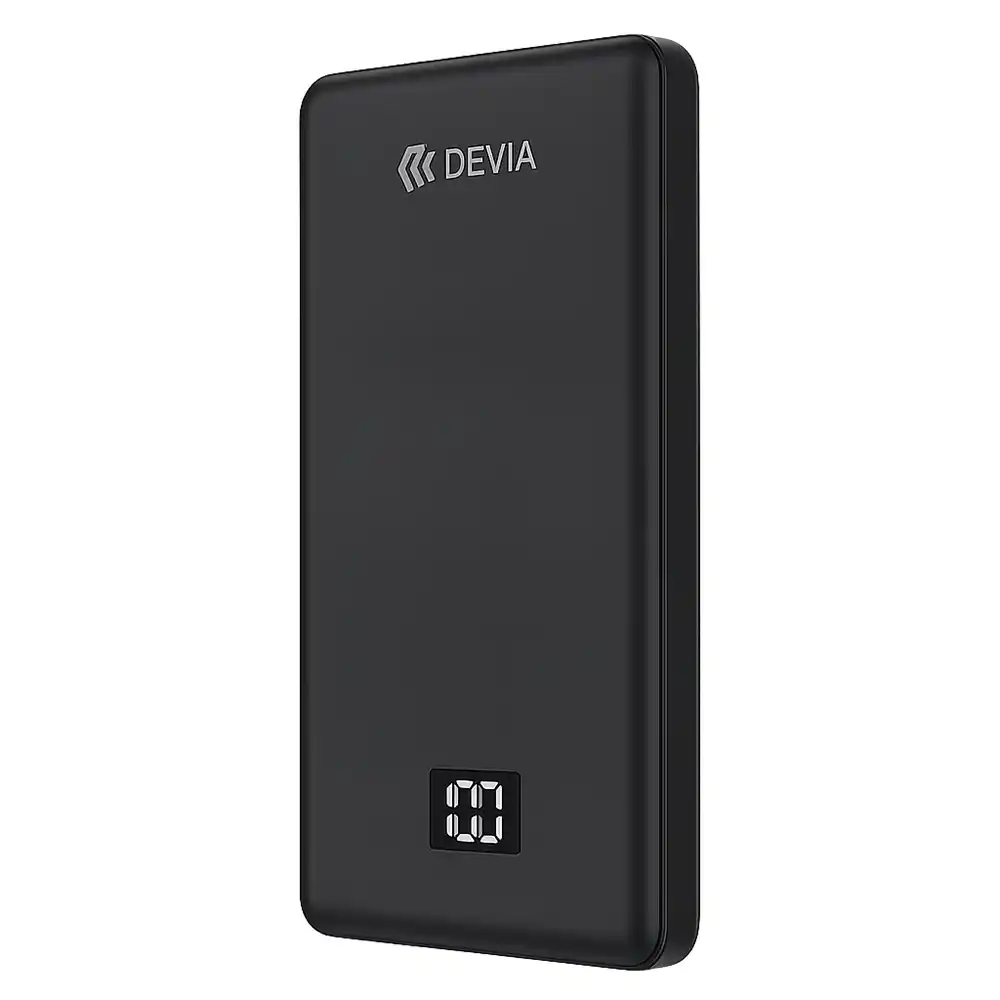 باور بانك ديفيا لاسلكي مغناطيسي بمنفذ تايب سي 22.5 وات 10000 مللي أمبير شحن سريع - PS-10W Ultra14 - اسود