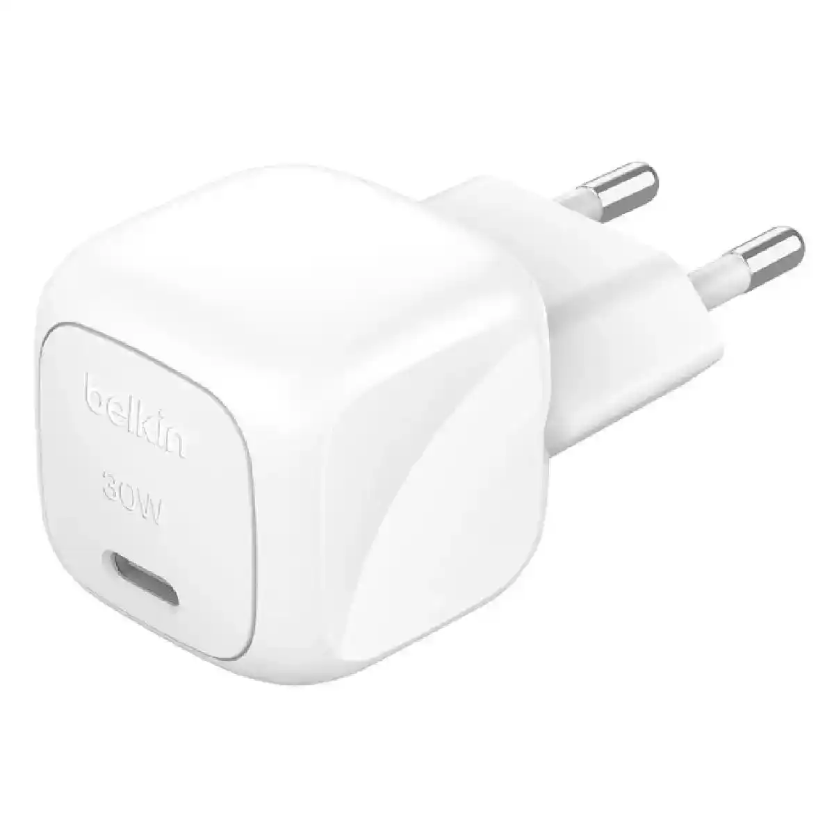 بيلكن شاحن جداري مدمج بمنفذ USB-C وقوة 30 واط - أبيض