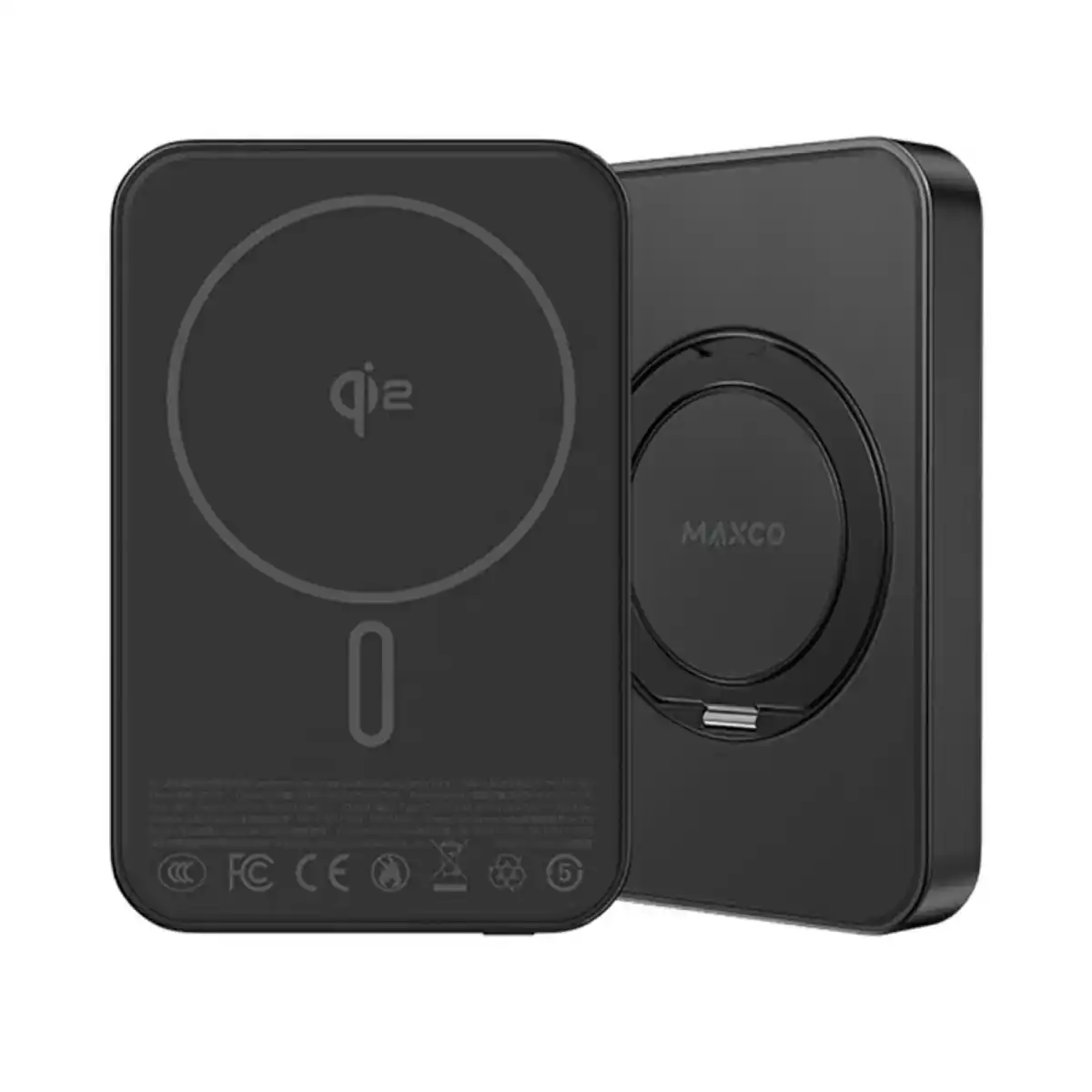 ماكسكو بطارية شحن MP35 المغناطيسية السريعة من سلسلة إكسلنس، سعة 10000 مللي أمبير - أسود