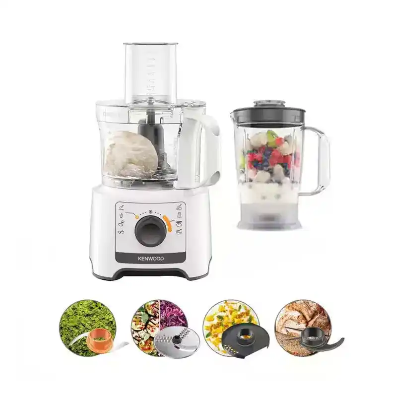 محضر طعام كينوود ، 800 وات، 2 سرعات ، 2.1 لتر ، FDP31.270WH - ابيض