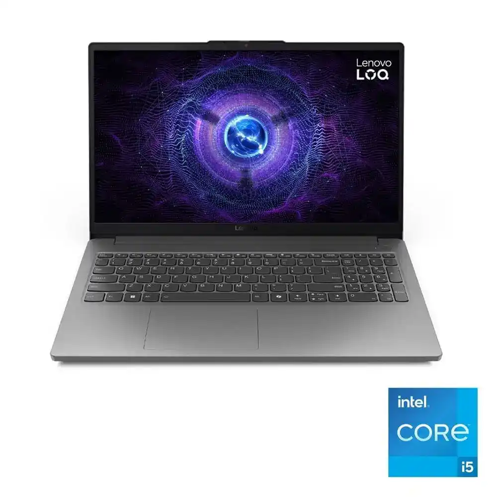 لاب توب لينوفو LOQ 15IAX9E، انتل® كور™ i5-12450HX، رامات 16 جيجا بايت، هارد ديسك 512 جيجا بايت SSD، جرافيك NVIDIA® GeForce™ RTX 2050 4GB، شاشه 15.6" FHD - رمادي