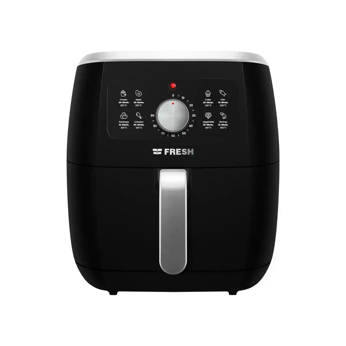 قلاية هوائية فريش، 1800 وات، 7 لتر، FAF-M1800B - اسود
