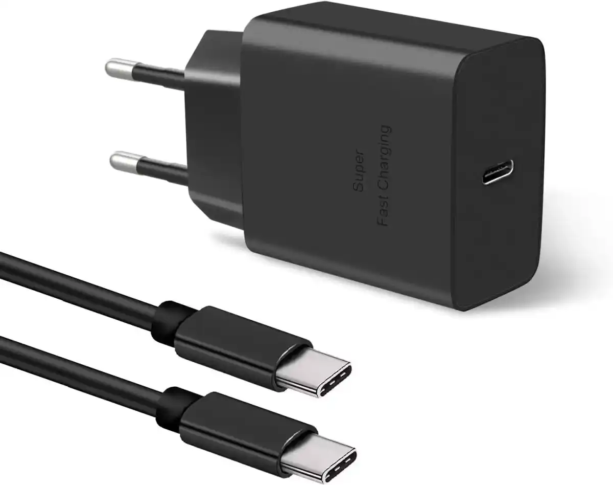 شاحن USB C 45W سوبر سريع متوافق مع سامسونج جالاكسي S23، S23 الترا، S23 بلس، S22، S22 الترا، S21، نوت20 الترا، A53 5G، تاب S8، S8+، محول Gtscnn PPS PD3.0 مع