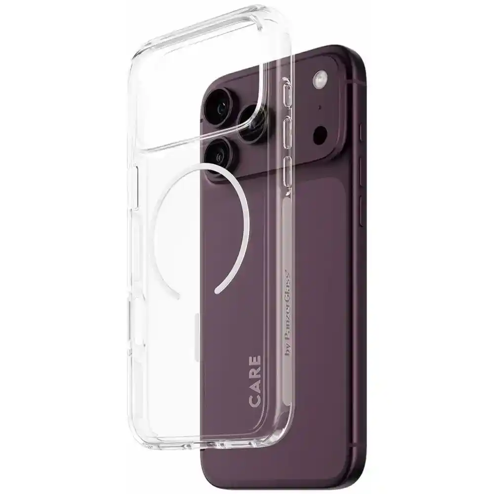جراب ظهر بانزر جلاس CARE Urban Explorer لابل ايفون 18 برو ماكس، شفاف - CR82085