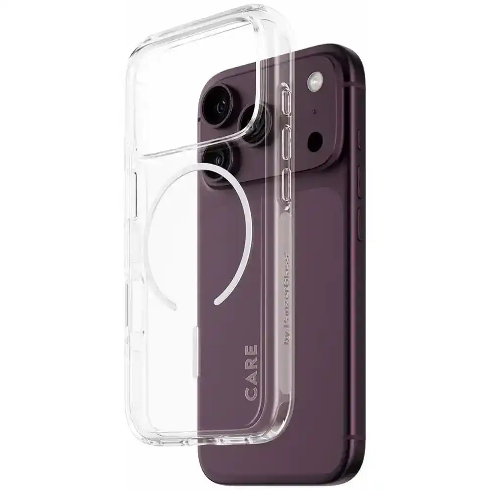 جراب ظهر بانزر جلاس CARE Urban Explorer لابل ايفون 18 برو، شفاف - CR80950