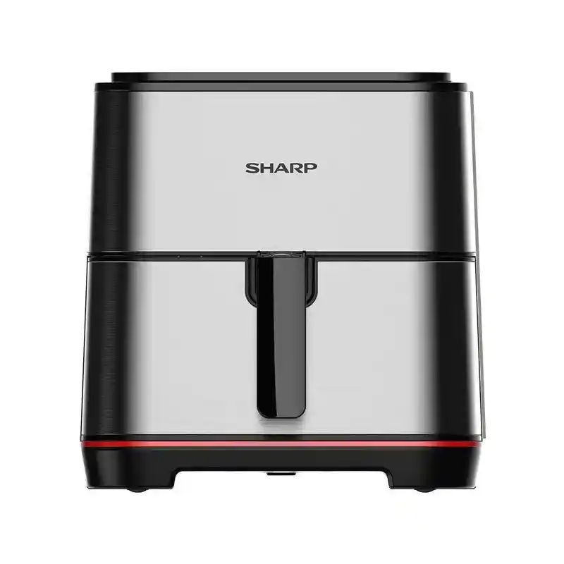 قلاية هوائية بدون زيت شارب 1650 وات 7 لتر شاشة لمس إلكترونية زجاجية استانلس KF-AF70RT-S3