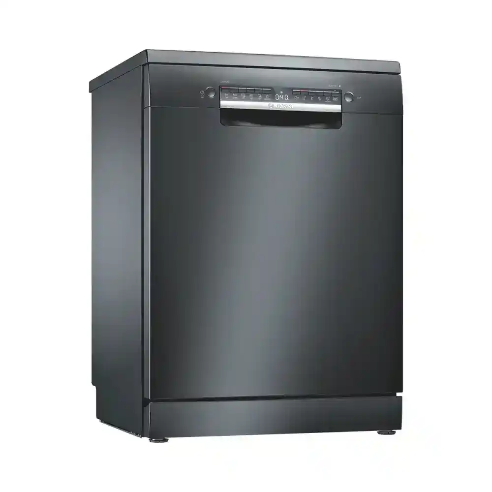 Bosch Dishwasher Series 4 free-standing dishwasher 60 cm Black inox
