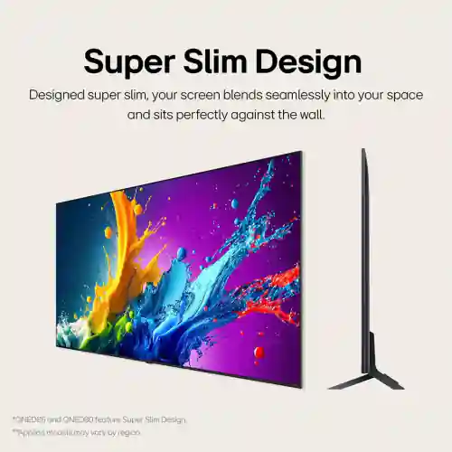 55 Inch LG QNED QNED80T 4K Smart TV AI Magic remote HDR10 webOS24 (2024)
