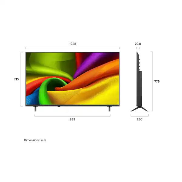 LG 55 inch LG NANO 4K UHD AI NU85 Smart TV 2026