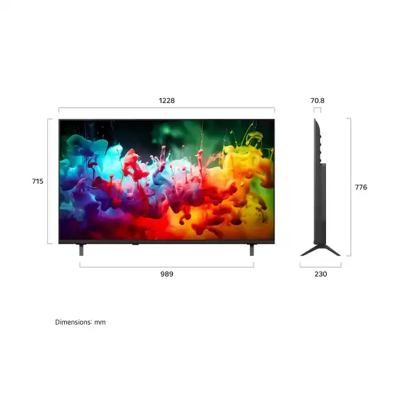 LG 55 inch LG QNED AI QNED70 Mini LED 4K Smart TV 2026