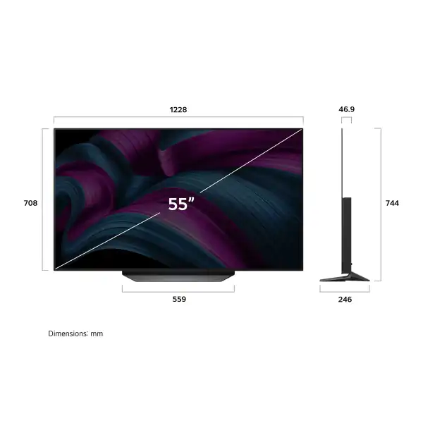 LG OLED evo 55 inch AI C5 4K 144Hz Smart TV AI Magic remote webOS25 2025