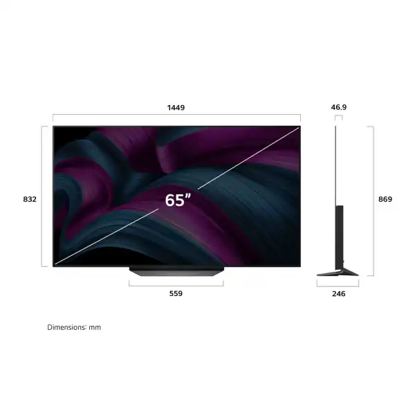 LG OLED evo 65 inch AI C5 4K 144Hz Smart TV AI Magic remote webOS25 2025